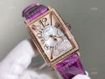 2019 Copy Franck Muller Long Island Rose Gold Diamond Watch 26mm